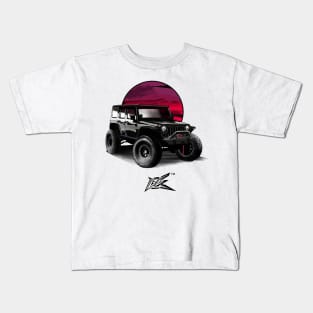 jeep wrangler rubicon black Kids T-Shirt